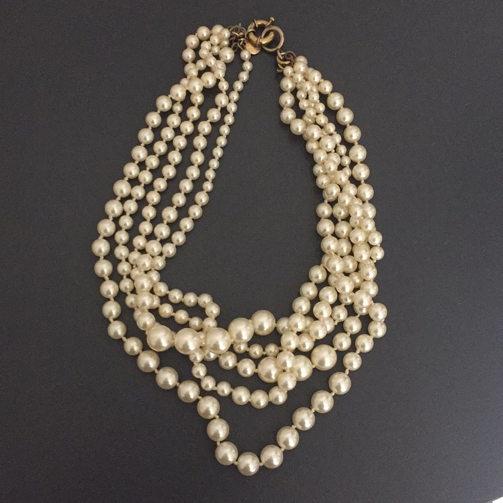 CCO J. Crew multi pearl necklace
